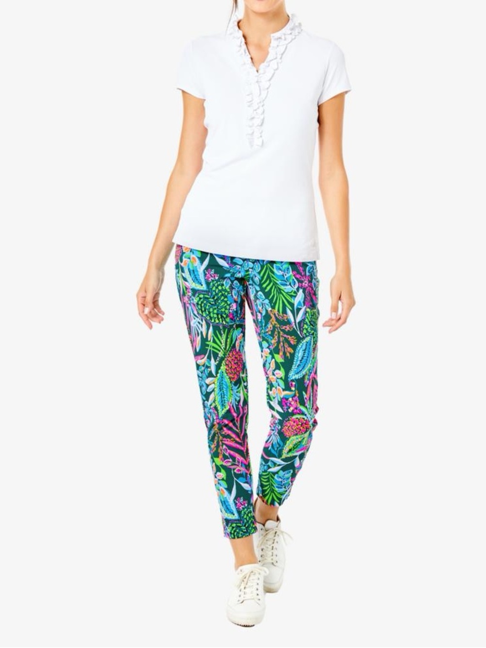 Lilly Pulitzer Sz 14 Corso Sunshine Jungle 28" Women's Golf Pants
